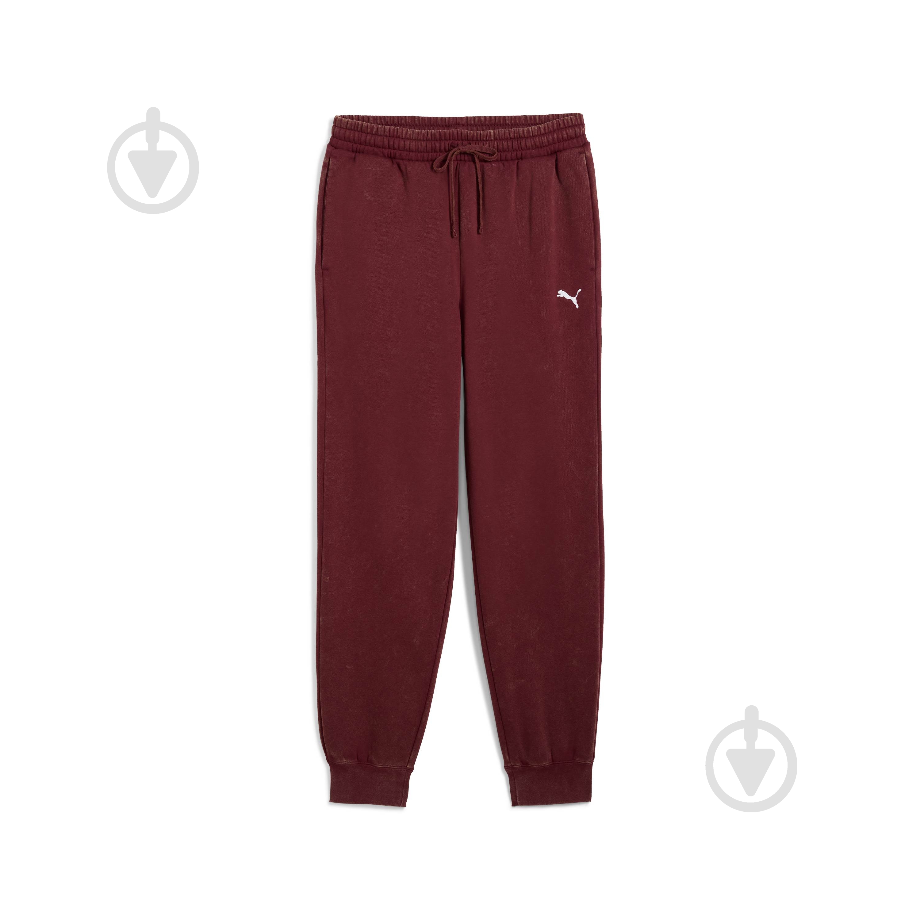 Штани Puma ESS ELEVATED Relaxed Wash Sweatpants FL 68843696 р. S бордовий - фото 1