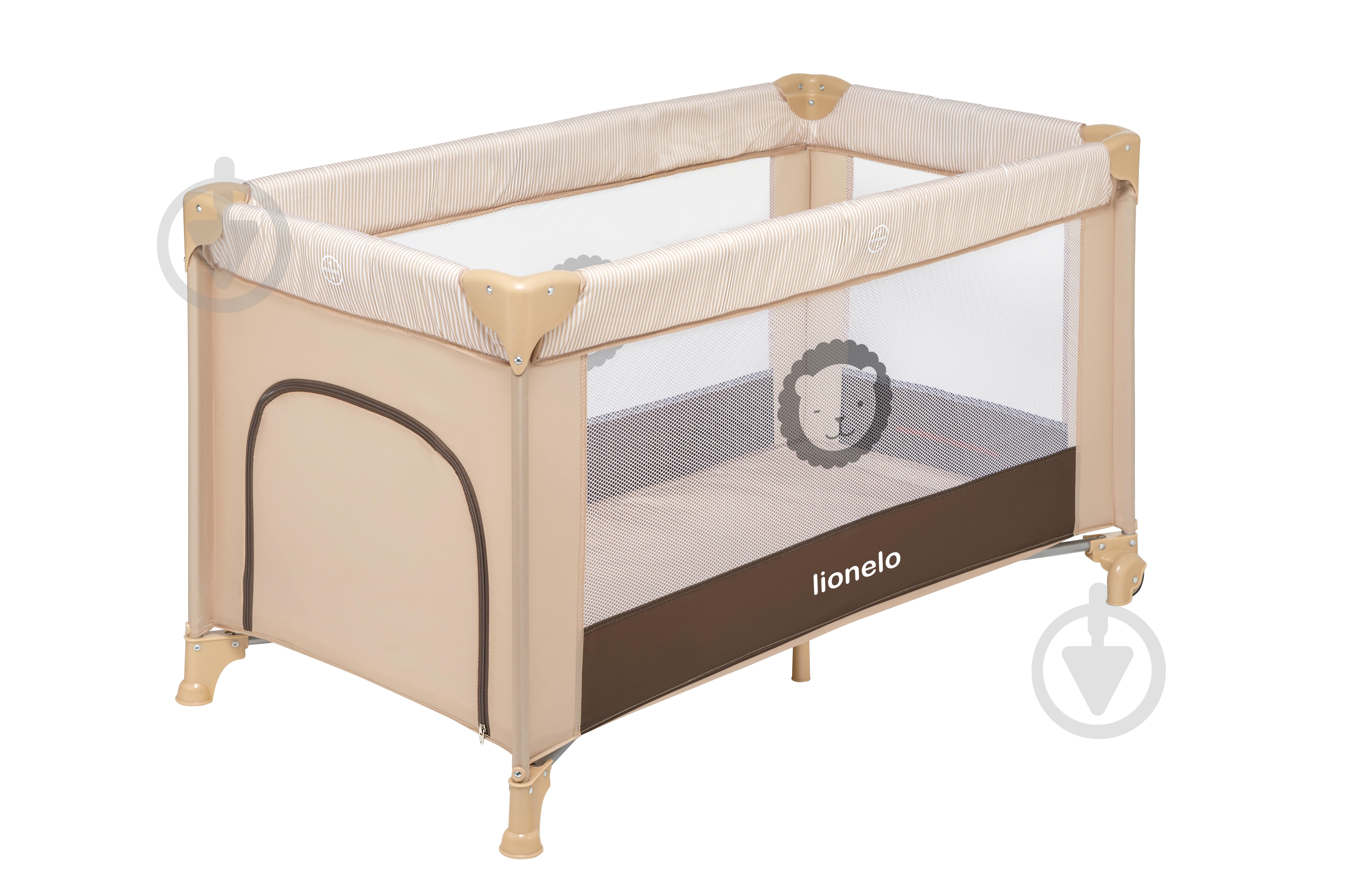 Манеж-кровать Lionelo Adriaa Beige Stripes LO.AD01 - фото 1 Манеж-кровать Lionelo Adriaa Beige Stripes LO.AD01 - фото 1