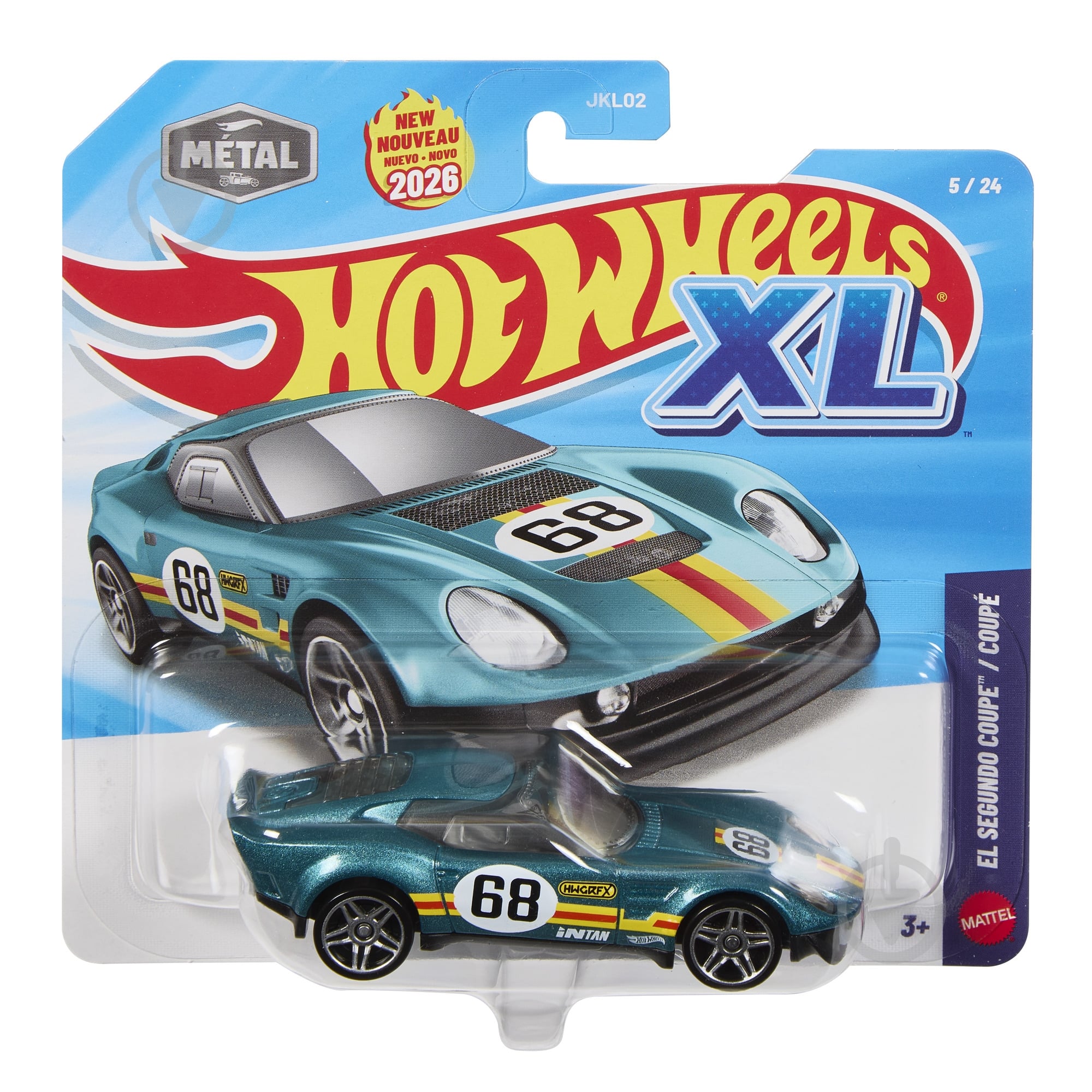 ᐉ Машинка Hot Wheels XL в масштабе 1:43 (в асс.) 1:43 JKL02