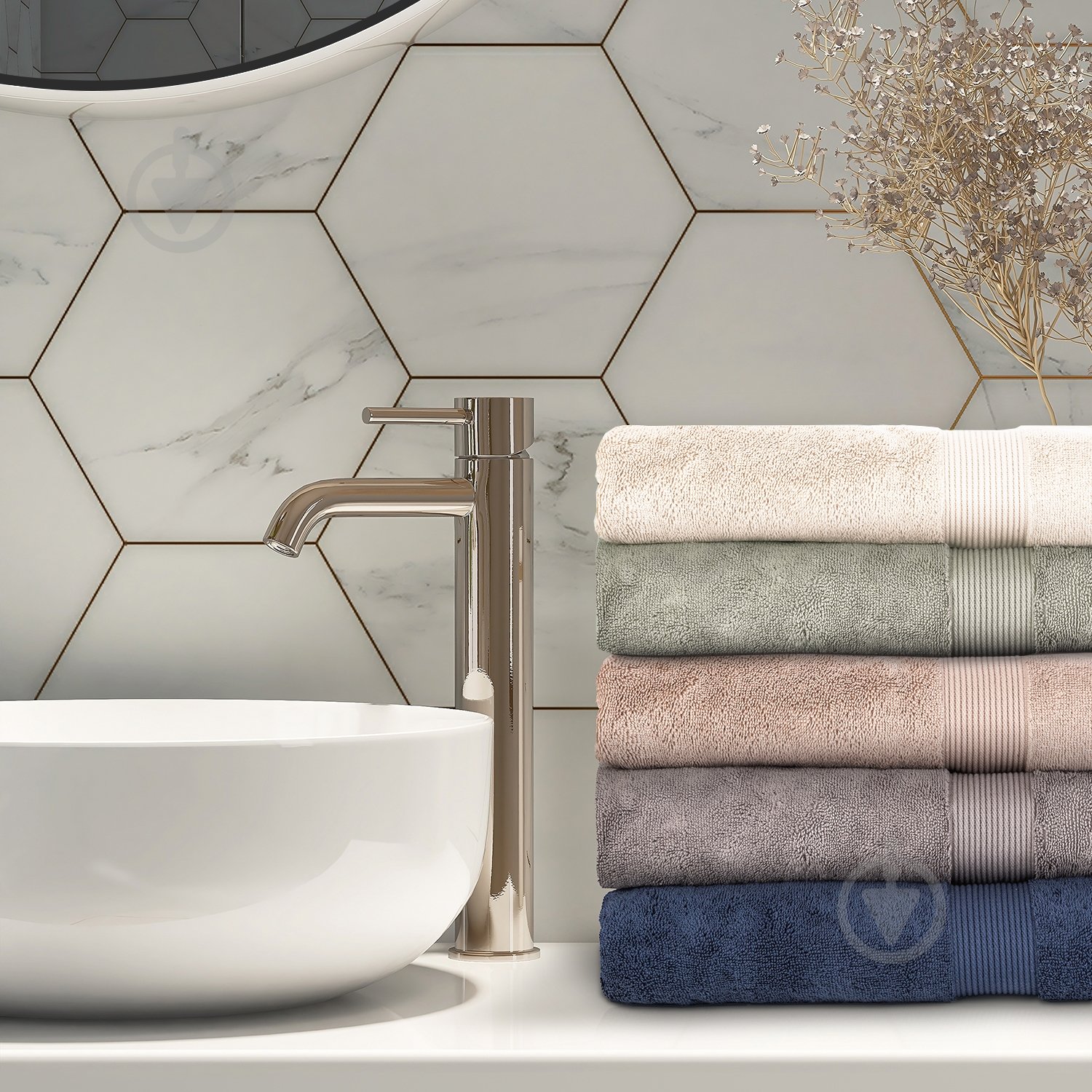 Рушник махровий Altea 70x140 см молочний Sonex - фото 11