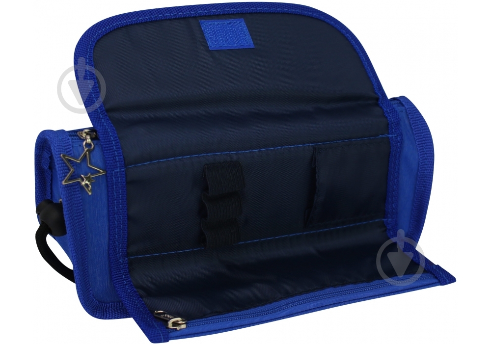 Пенал на 2 отделения J-2373 Maxi синий - фото 3