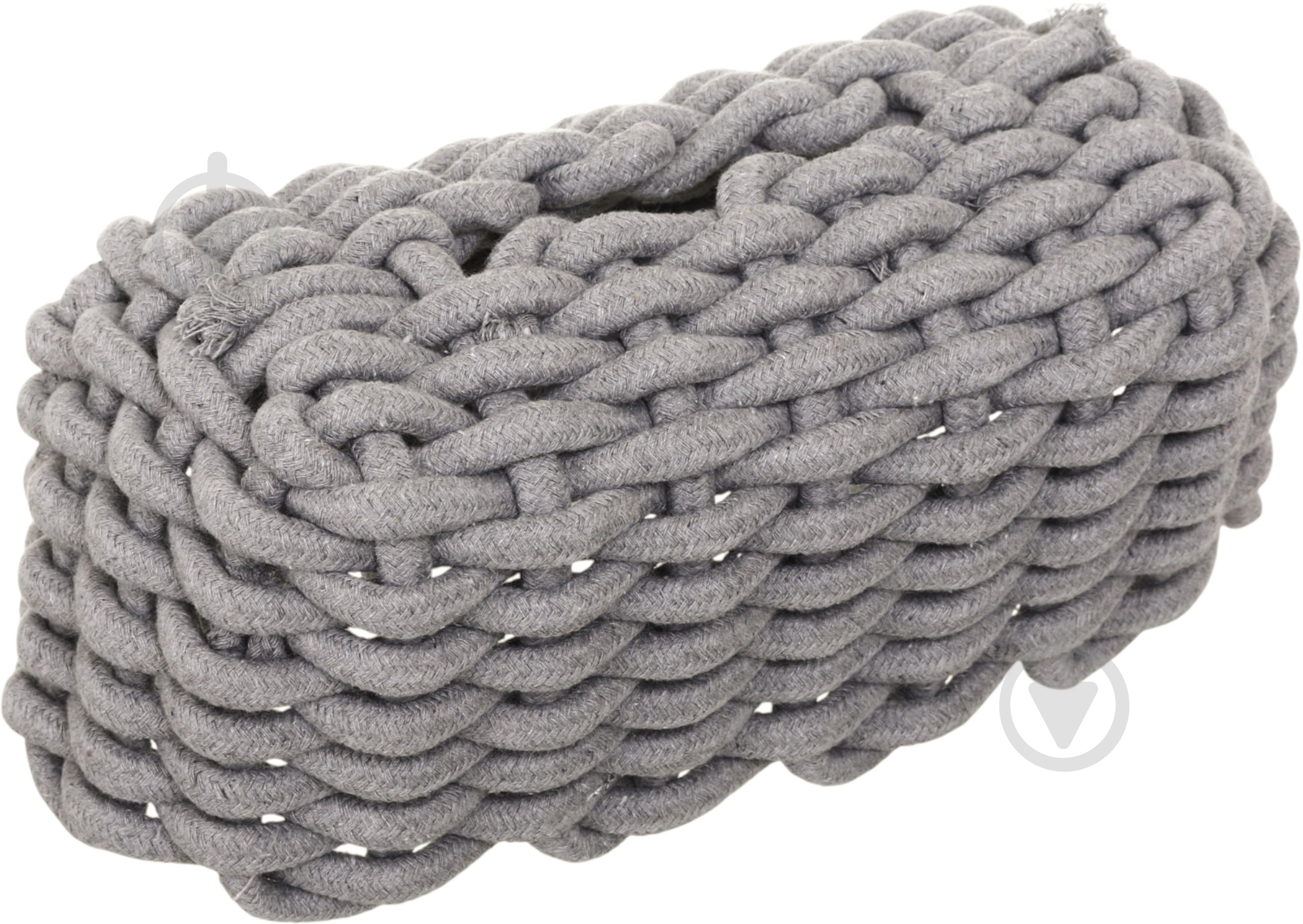 Серветниця декоративна Sensio Enea 26х16х12 см сірий - фото 1