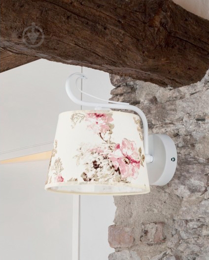 Бра TK Lighting AMELIA WHITE 1х60 Вт E27 белый с рисунком 360 - фото 2