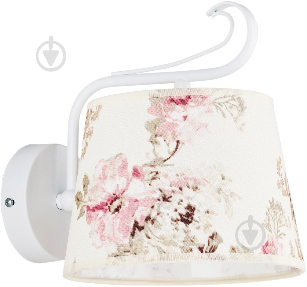 Бра TK Lighting AMELIA WHITE 1х60 Вт E27 белый с рисунком 360 - фото 1
