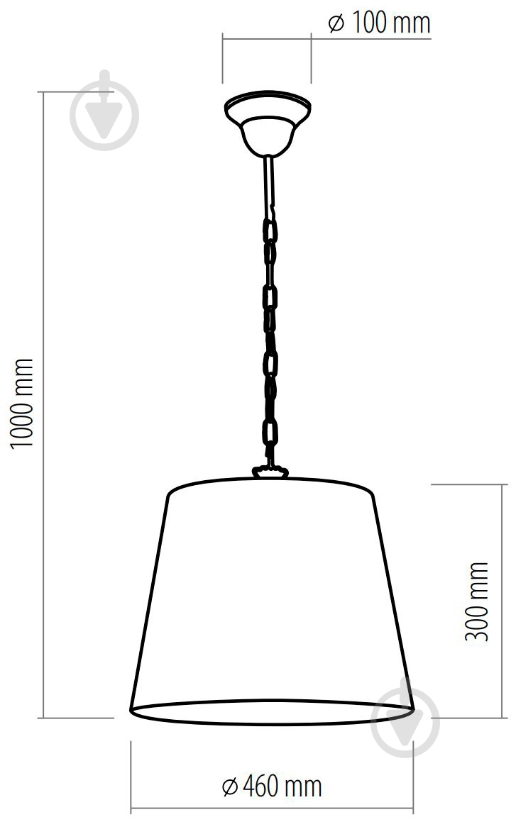 Підвіс ТК 361 AMELIA WHITE, 1X60 Вт E27, трояндовий - фото 3 Підвіс ТК 361 AMELIA WHITE, 1X60 Вт E27, трояндовий - фото 3