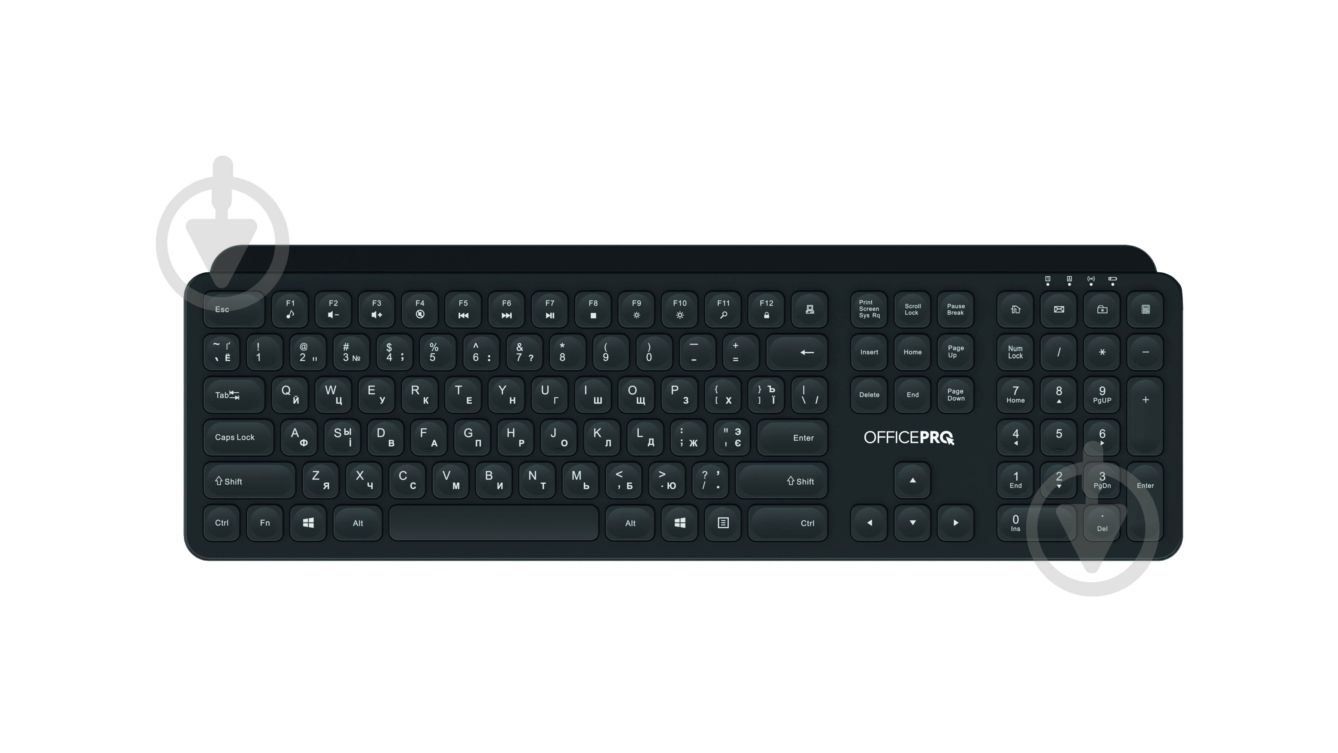 Клавіатура бездротова OfficePro (SK680) black - фото 6