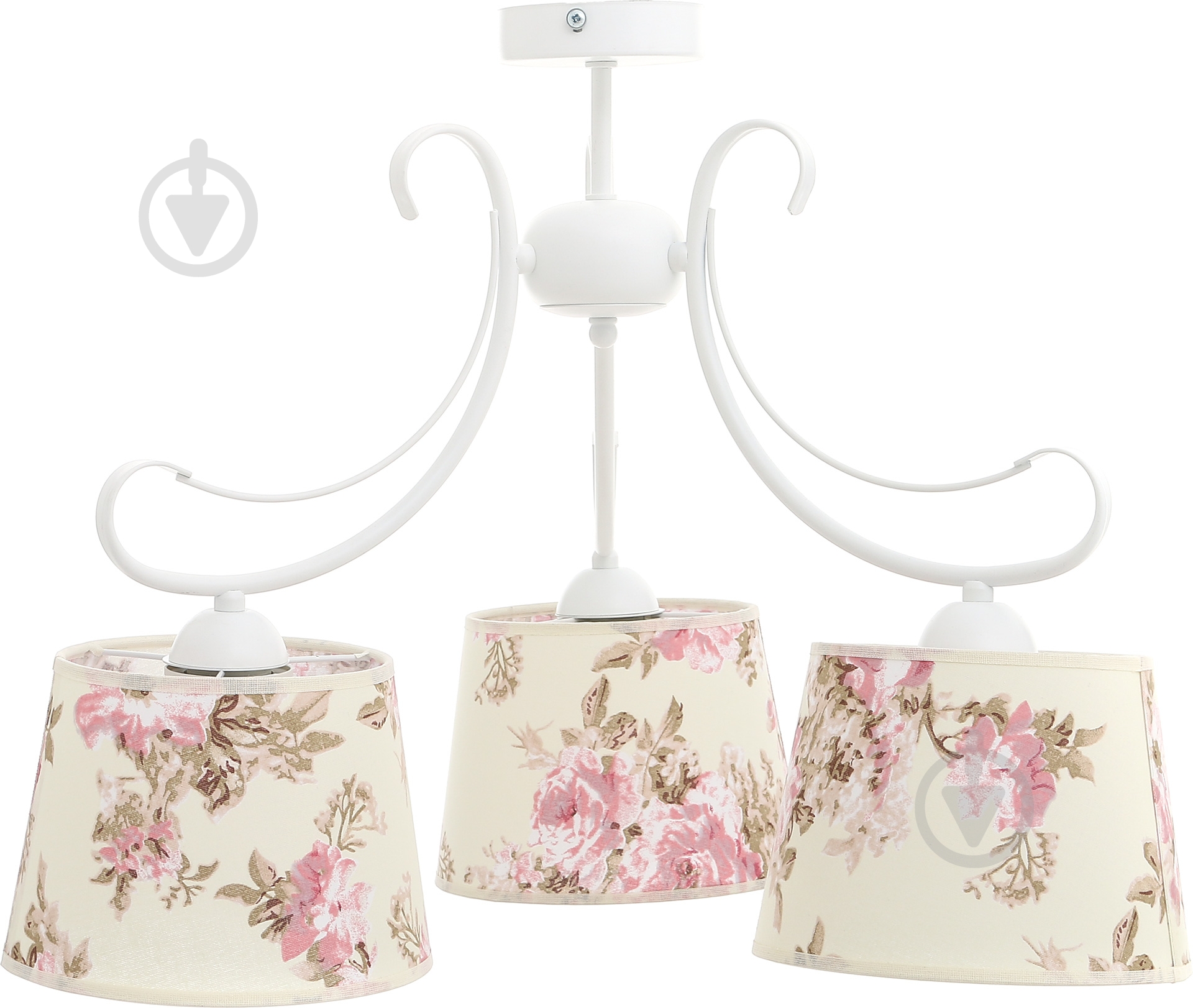 Люстра потолочная TK Lighting AMELIA WHITE 3x60 Вт E27 белый с рисунком 363 - фото 2 Люстра потолочная TK Lighting AMELIA WHITE 3x60 Вт E27 белый с рисунком 363 - фото 2