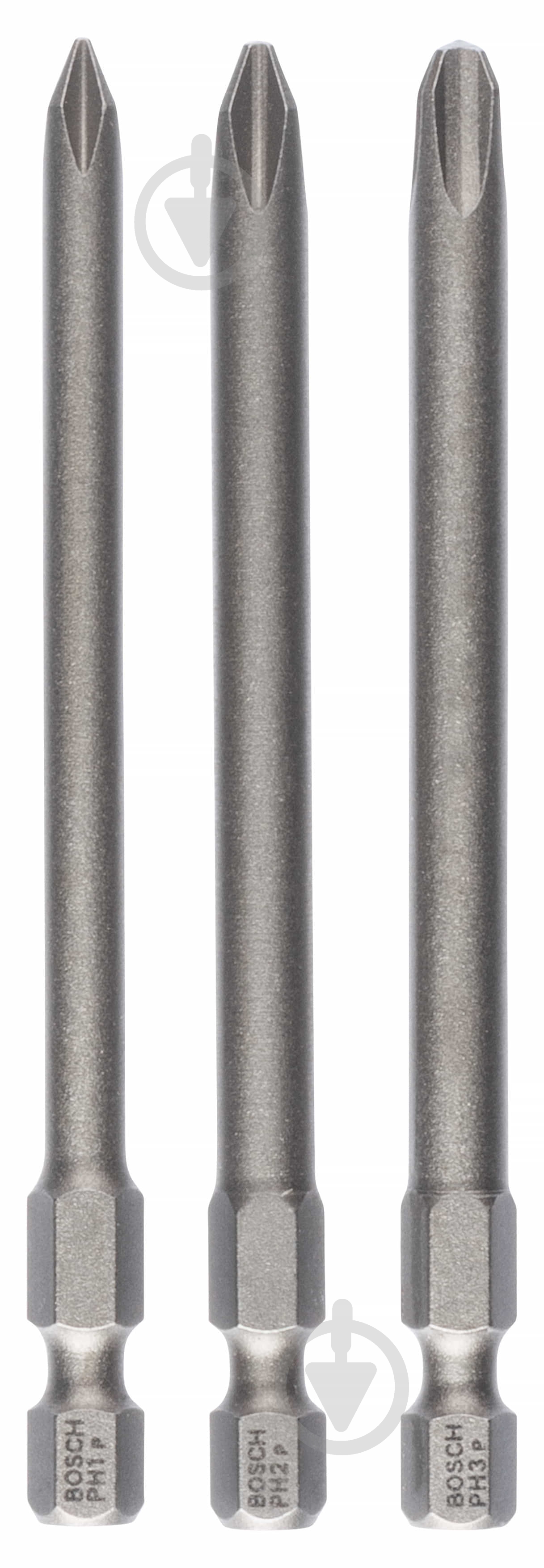 Набор бит Bosch Extra Hard 89 мм PH1/2/3 3 шт. 2607001757 - фото 1 Набор бит Bosch Extra Hard 89 мм PH1/2/3 3 шт. 2607001757 - фото 1