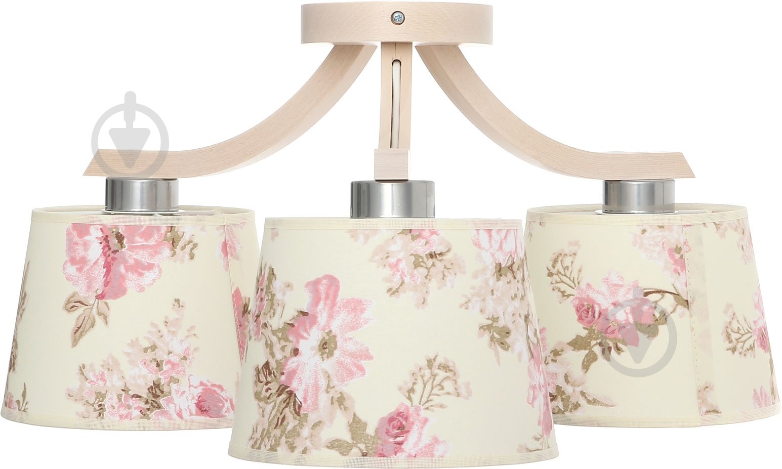 Люстра потолочная TK Lighting Pink 3x60 Вт E27 бежевый с рисунком 391 - фото 2 Люстра потолочная TK Lighting Pink 3x60 Вт E27 бежевый с рисунком 391 - фото 2