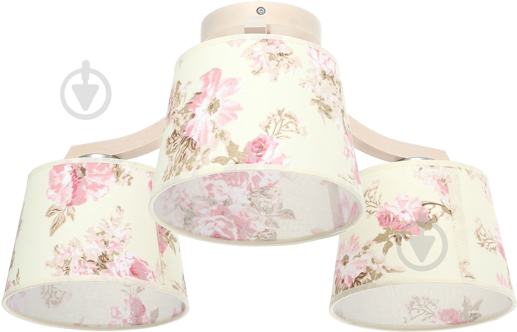 Люстра потолочная TK Lighting Pink 3x60 Вт E27 бежевый с рисунком 391 - фото 1 Люстра потолочная TK Lighting Pink 3x60 Вт E27 бежевый с рисунком 391 - фото 1