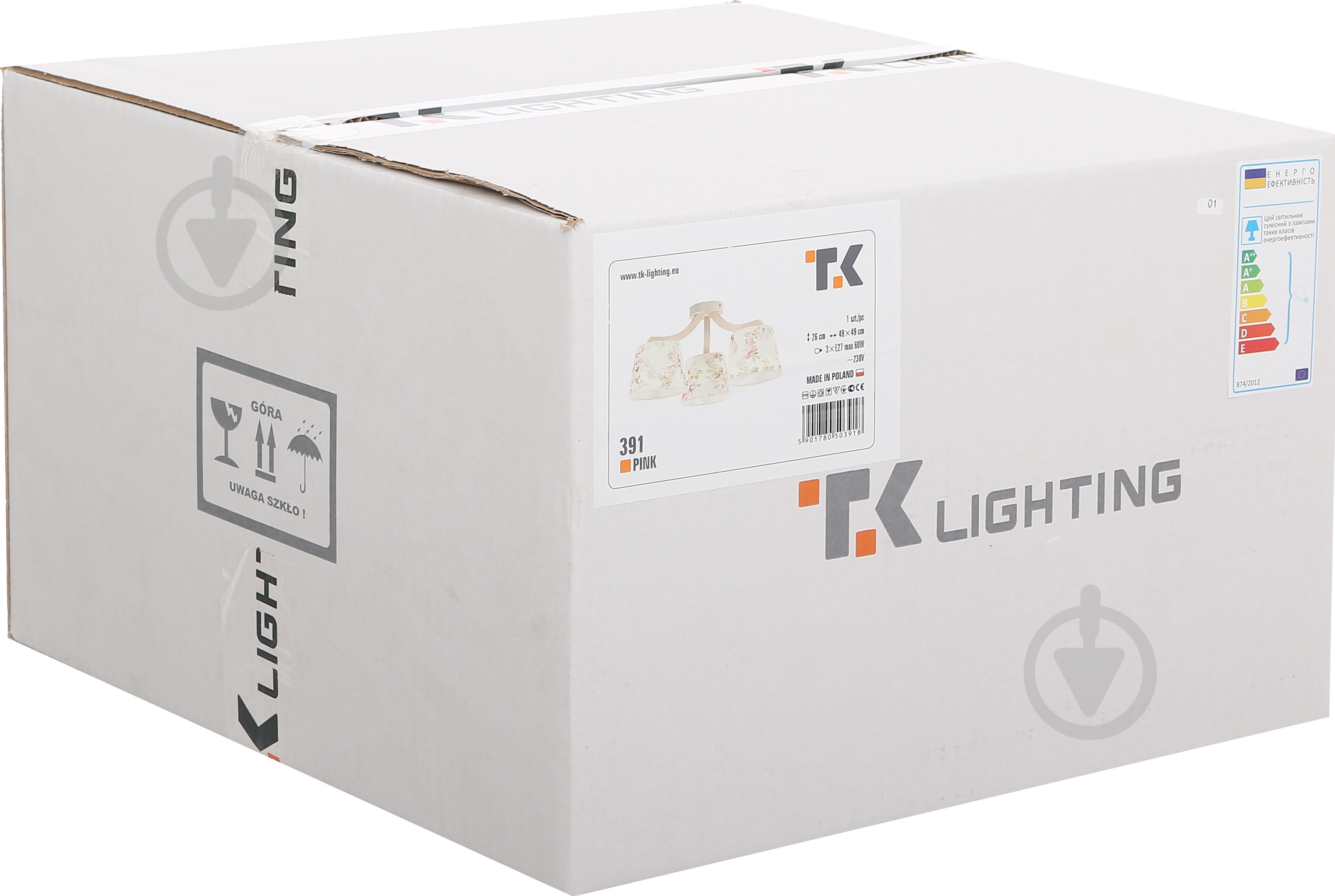 Люстра потолочная TK Lighting Pink 3x60 Вт E27 бежевый с рисунком 391 - фото 3 Люстра потолочная TK Lighting Pink 3x60 Вт E27 бежевый с рисунком 391 - фото 3