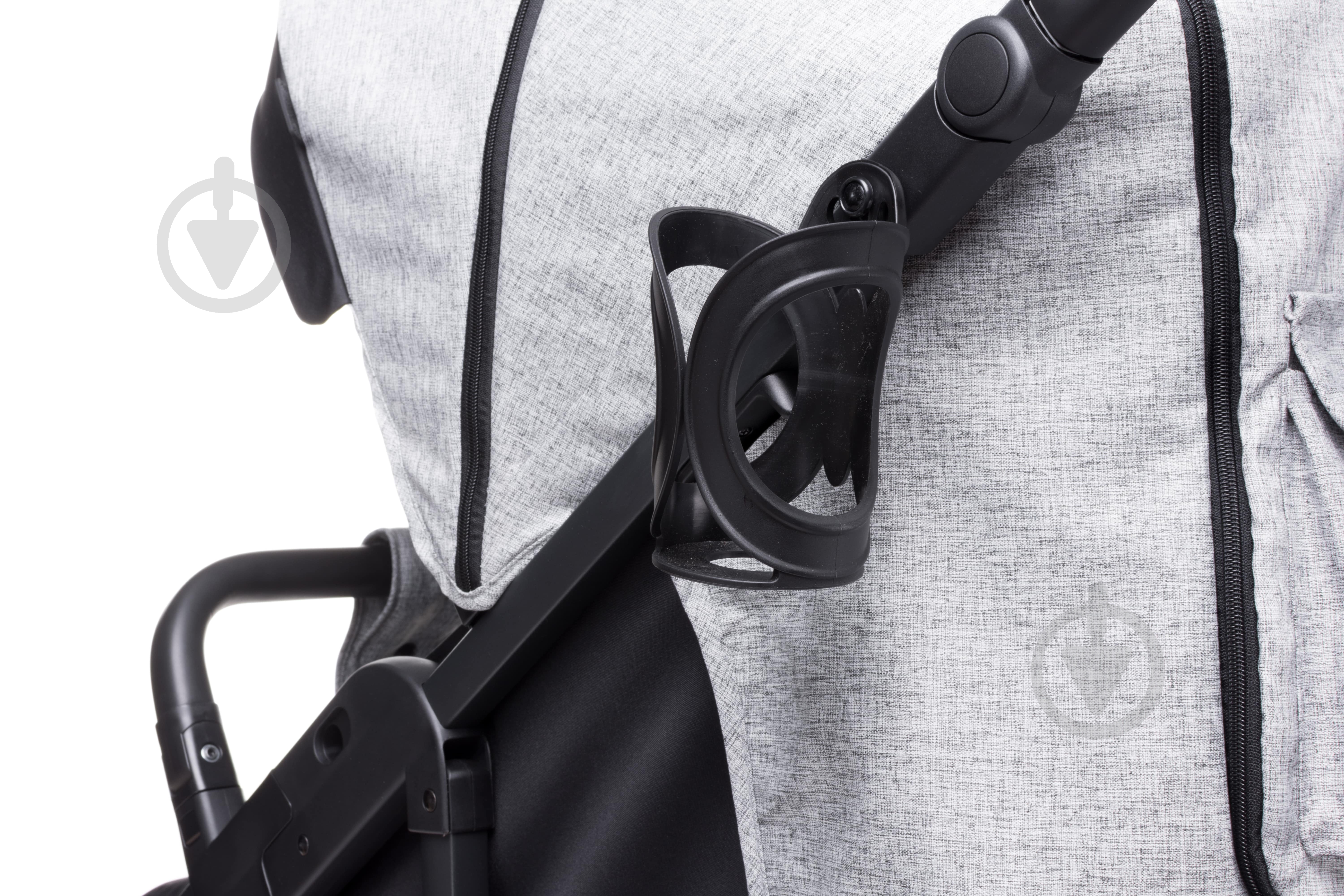 Коляска прогулочная 4Baby Moody light grey - фото 4