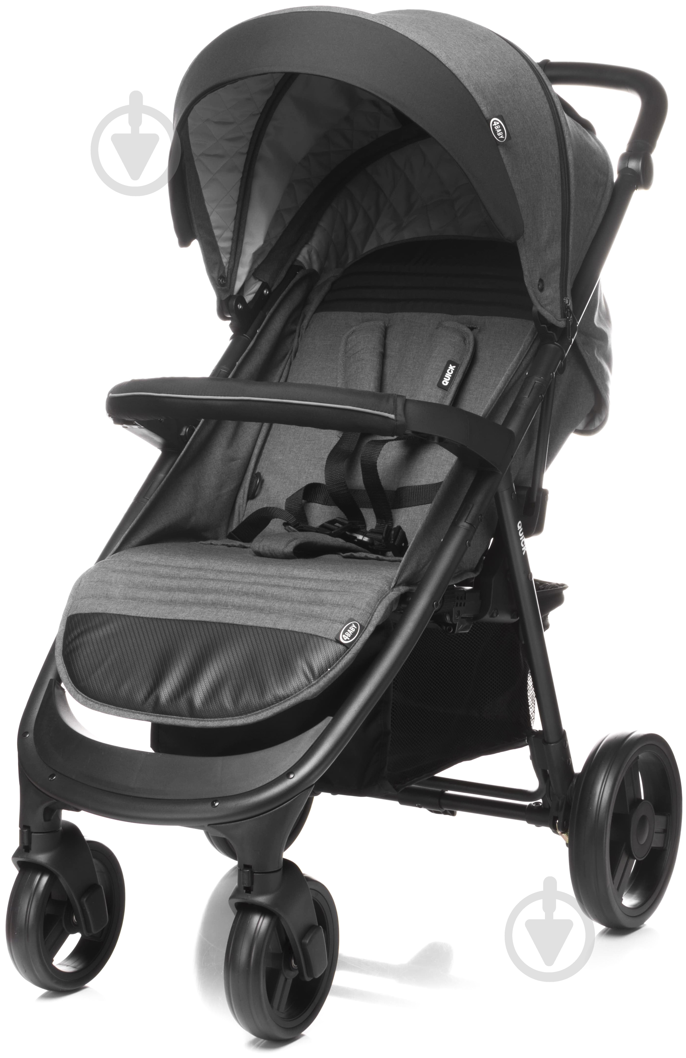 Коляска прогулочная 4Baby Quick graphite - фото 1