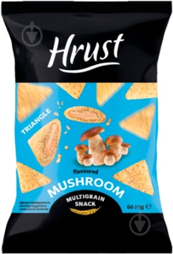 Снеки Hrust мультизлакові зі смаком Грибів 60 г - фото 1