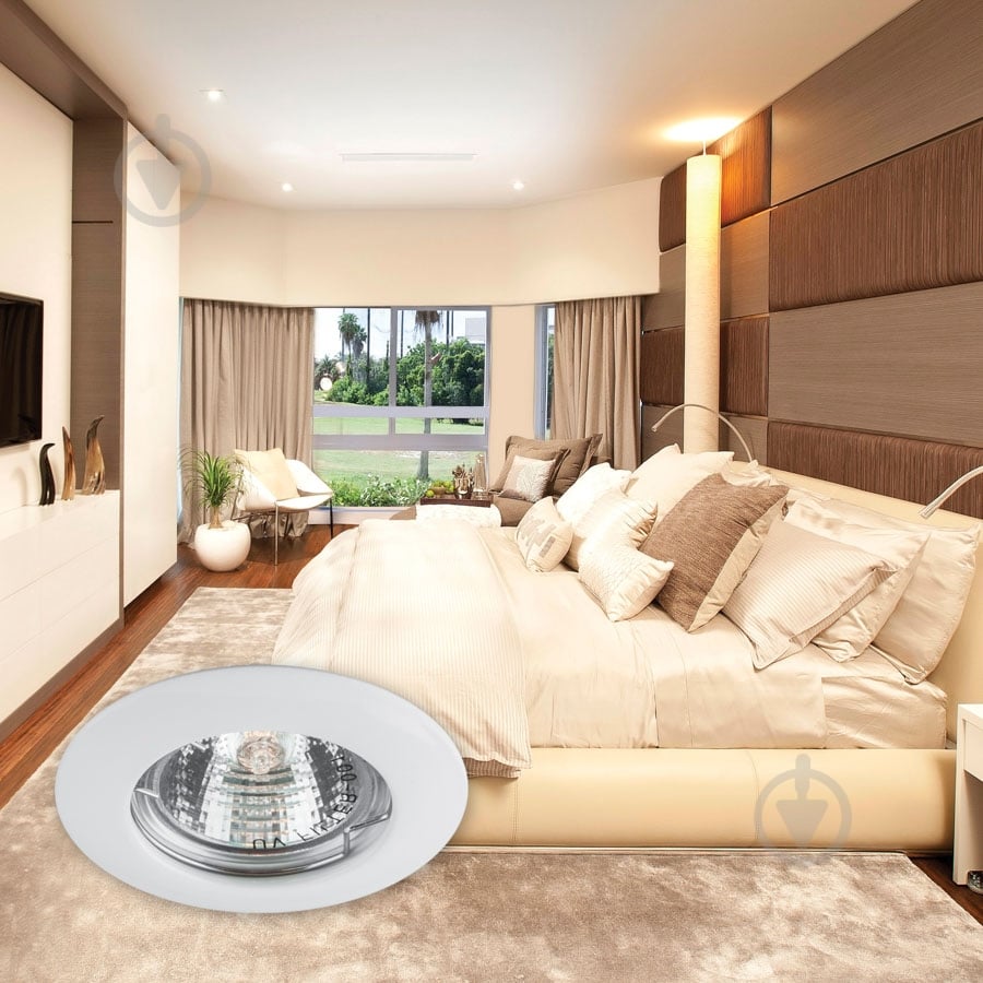 Светильник точечный LightMaster MR-16 GU5.3 белый CL110 біл. - фото 2