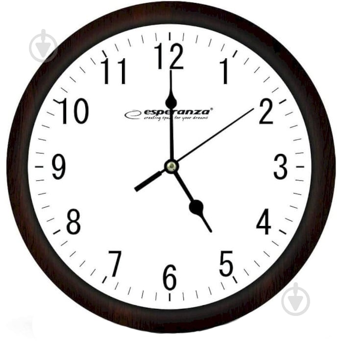 Годинник настінний Wall Clock Los Angeles EHC015W 30 см White Esperanza - фото 1