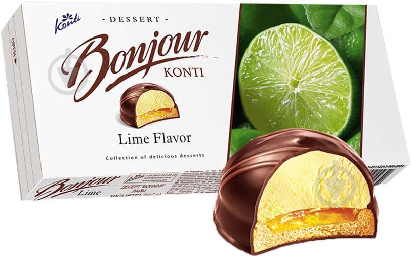 Десерт Bonjour лайм 232 г (konti) - фото 1 Десерт Bonjour лайм 232 г (konti) - фото 1