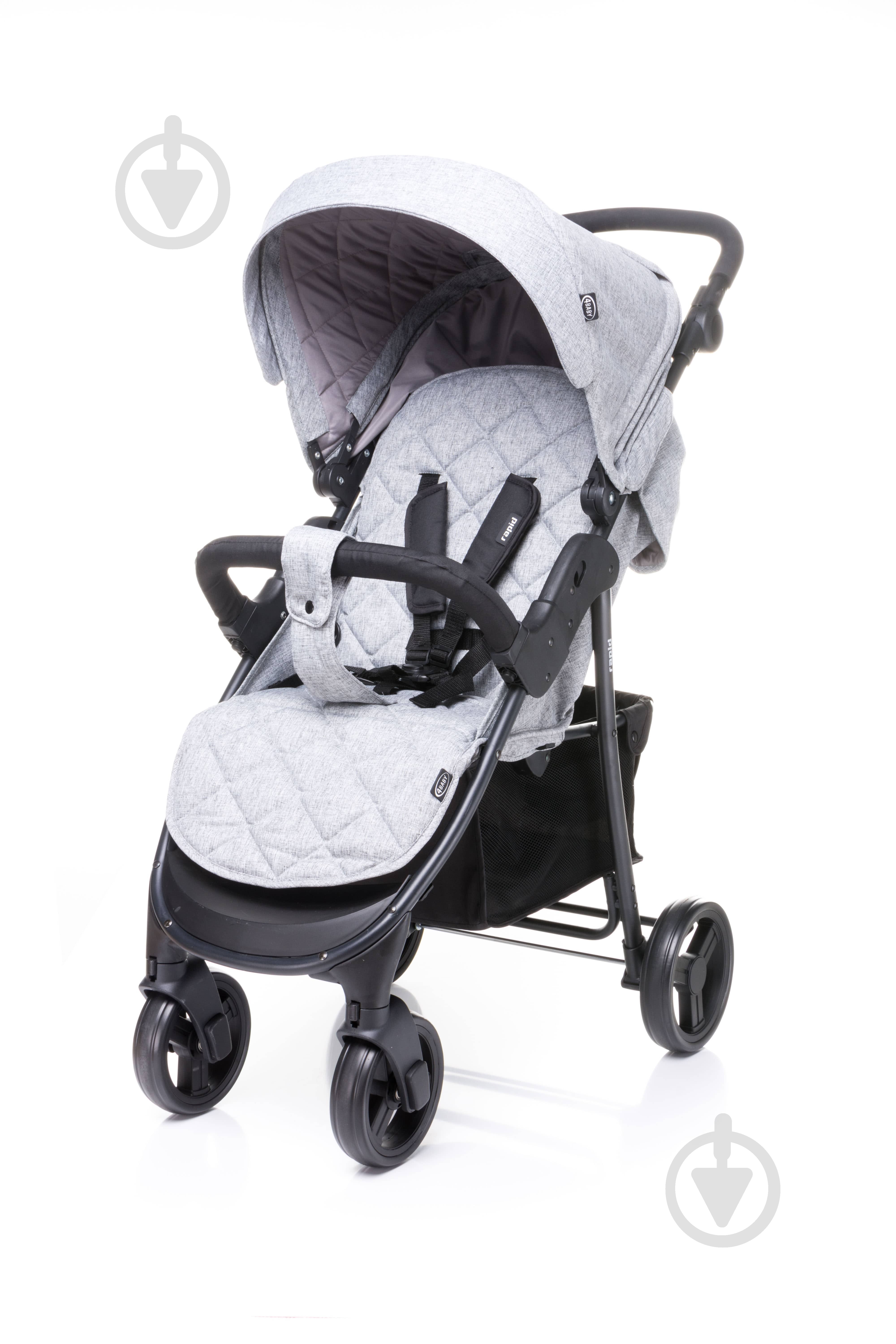 Коляска прогулочная 4Baby Rapid light grey - фото 5 Коляска прогулочная 4Baby Rapid light grey - фото 5