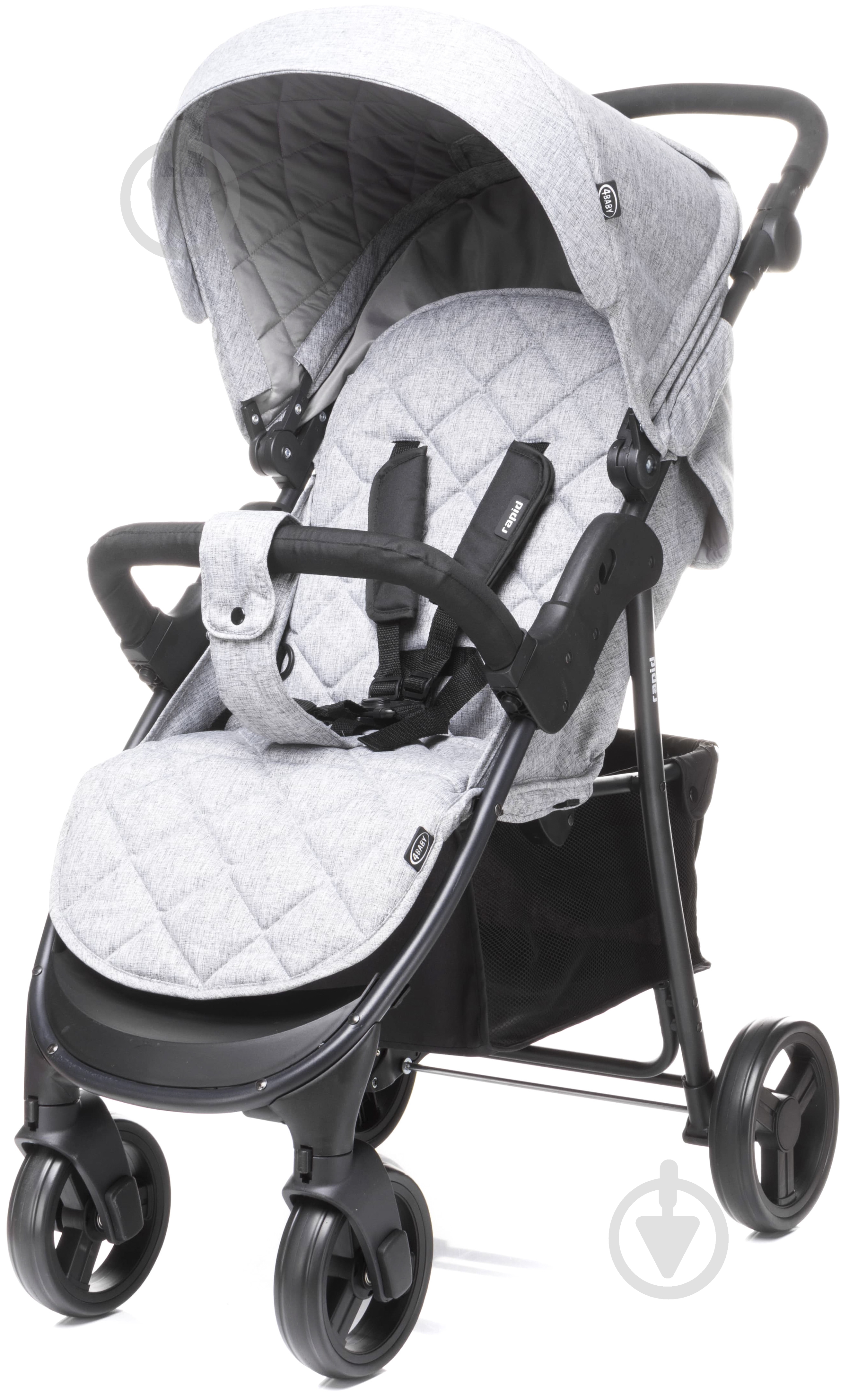 Коляска прогулочная 4Baby Rapid light grey - фото 1 Коляска прогулочная 4Baby Rapid light grey - фото 1