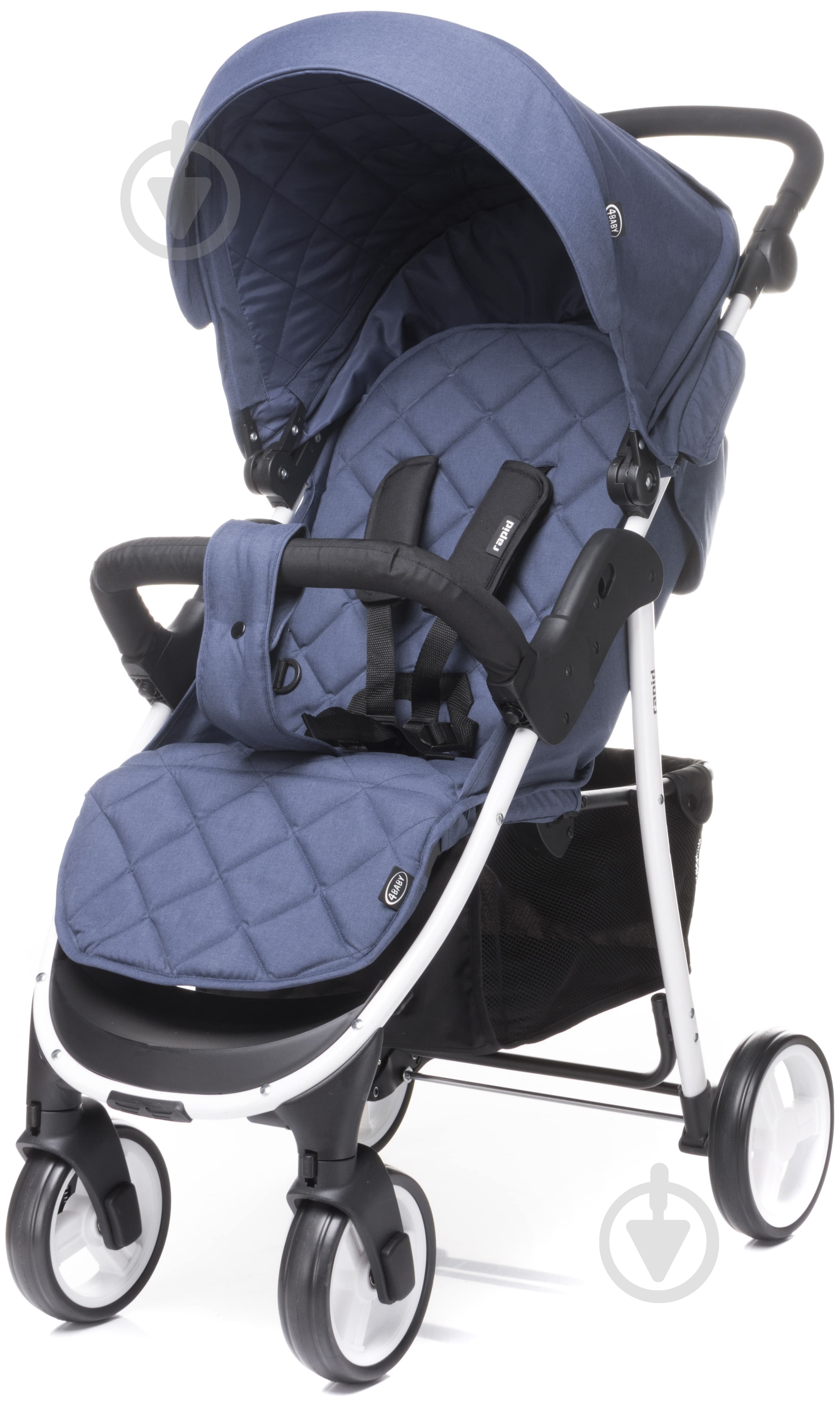 Коляска прогулочная 4Baby Rapid navy blue - фото 1