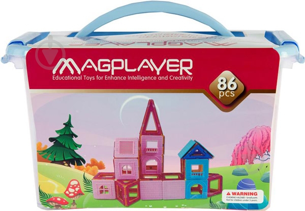 Конструктор Magplayer магнитный MPT-86 - фото 1 Конструктор Magplayer магнитный MPT-86 - фото 1