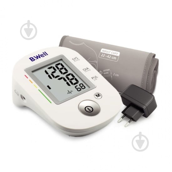 Тонометр електронний B.Well (манжета M-L з адаптером) PRO-35 - фото 1 Тонометр електронний B.Well (манжета M-L з адаптером) PRO-35 - фото 1