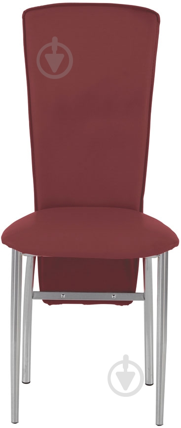 Стілець обідній Nowy Styl AMELY CHROME (BOX-2) V-25 хром/бордовий - фото 2