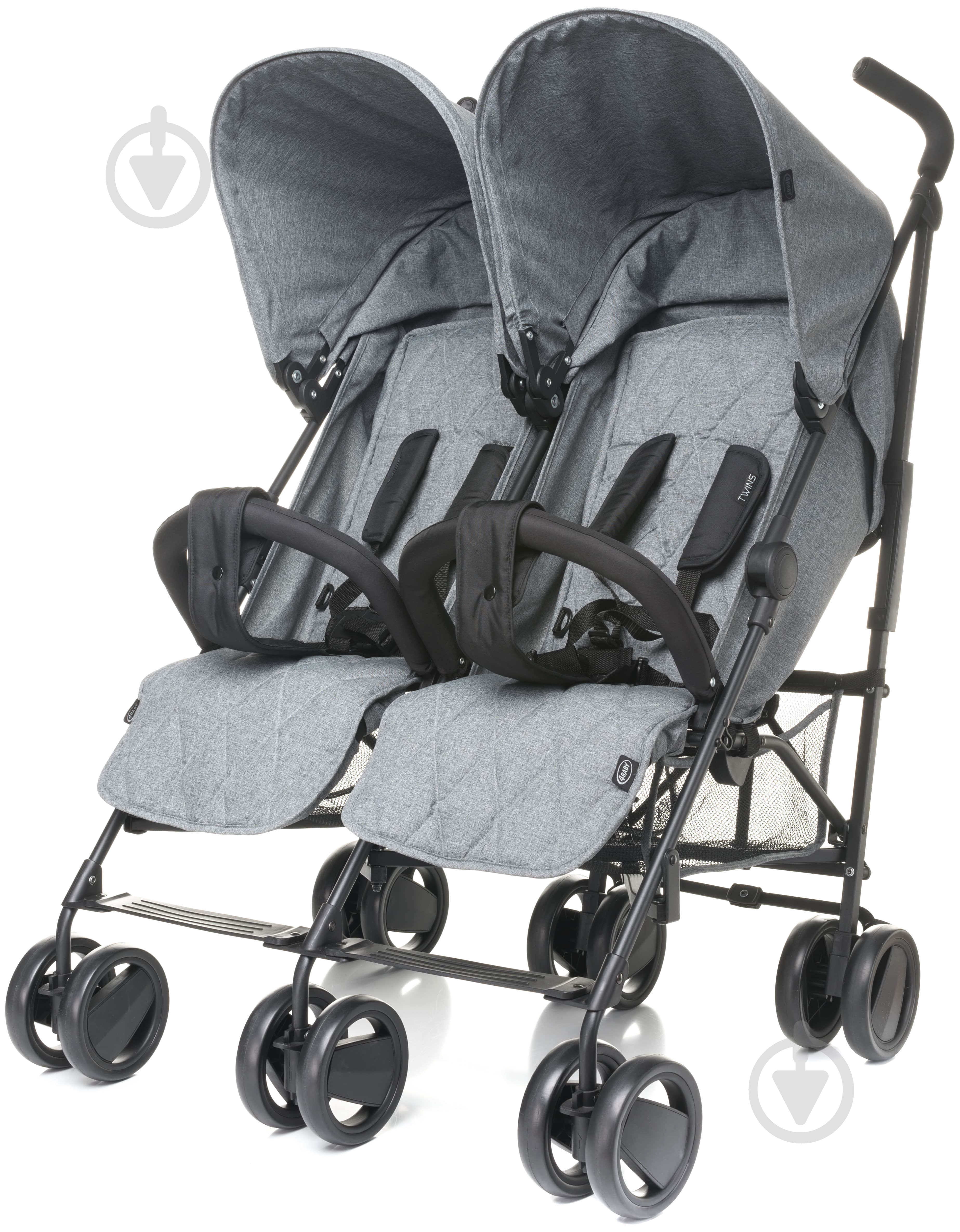 Коляска для двойни 4Baby Twins grey - фото 1 Коляска для двойни 4Baby Twins grey - фото 1