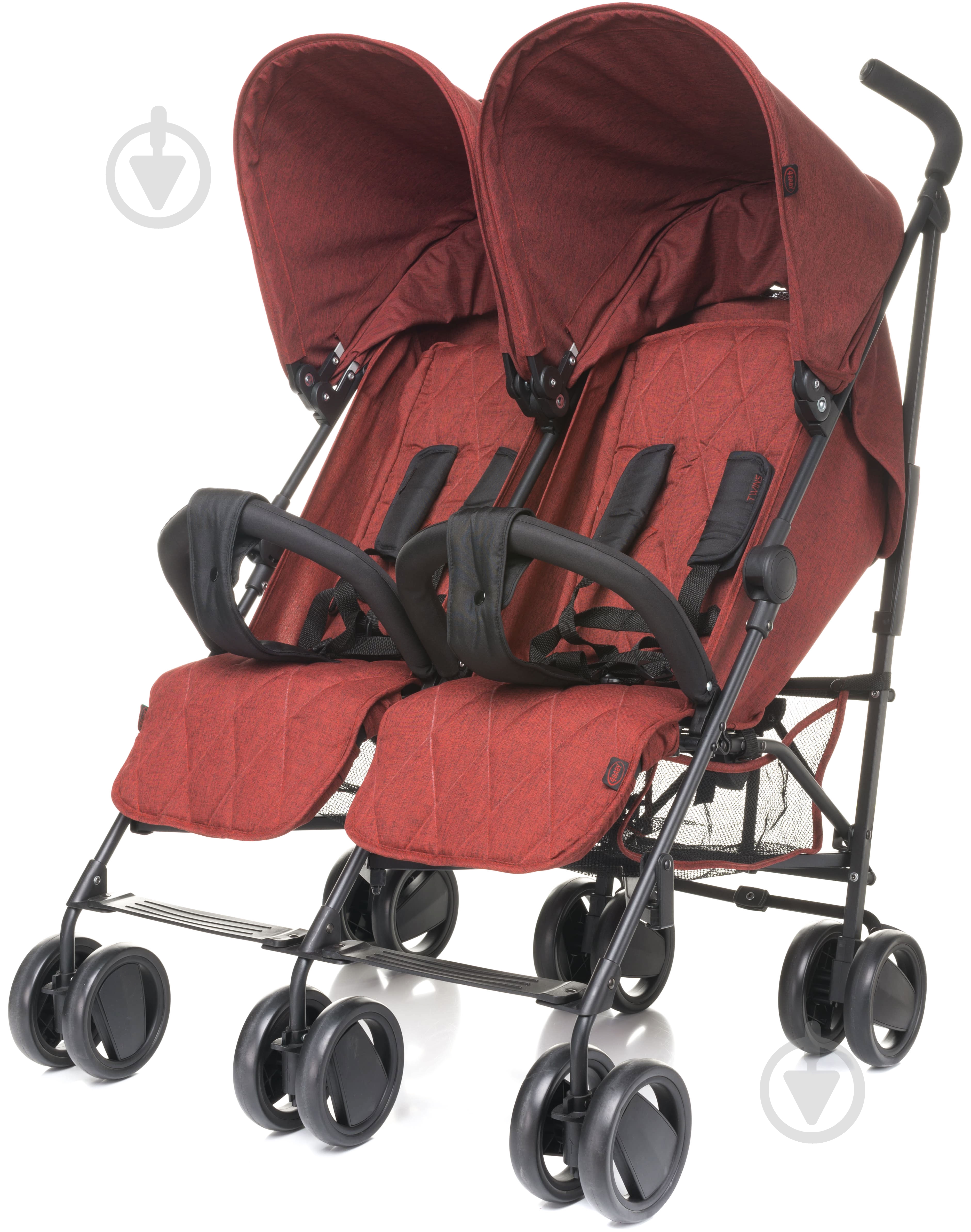 Коляска для двойни 4Baby Twins red - фото 1