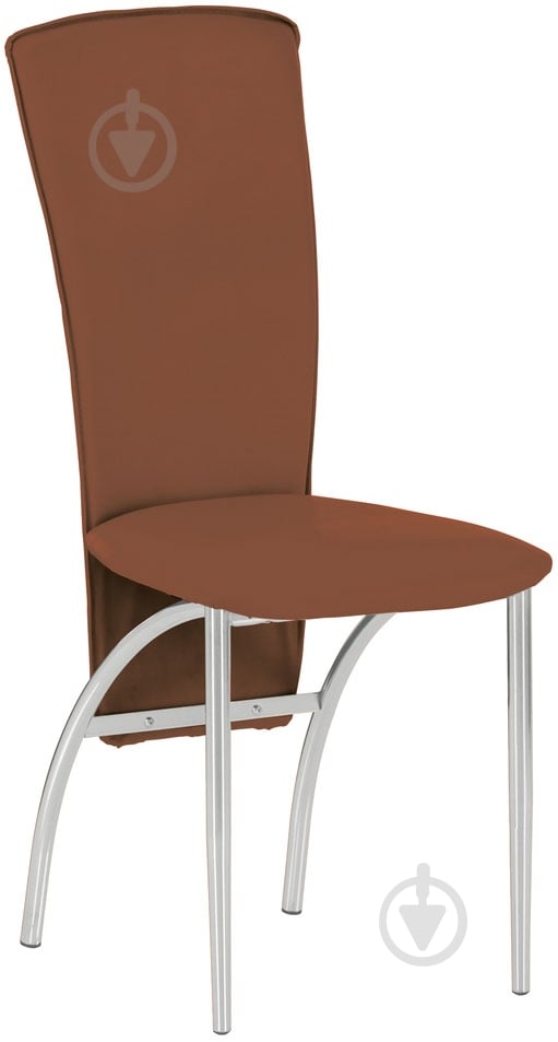 Стул обеденный Nowy Styl AMELY CHROME (BOX-2) V-19 хром/коричневый - фото 1