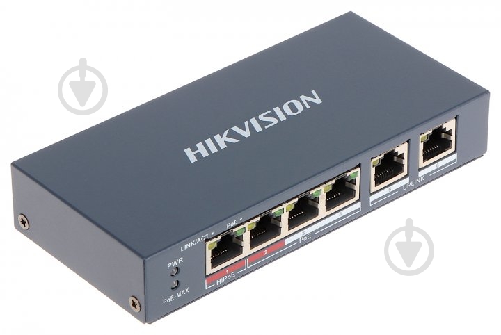 Комутатор Hikvision DS-3E0106HP-E - фото 1