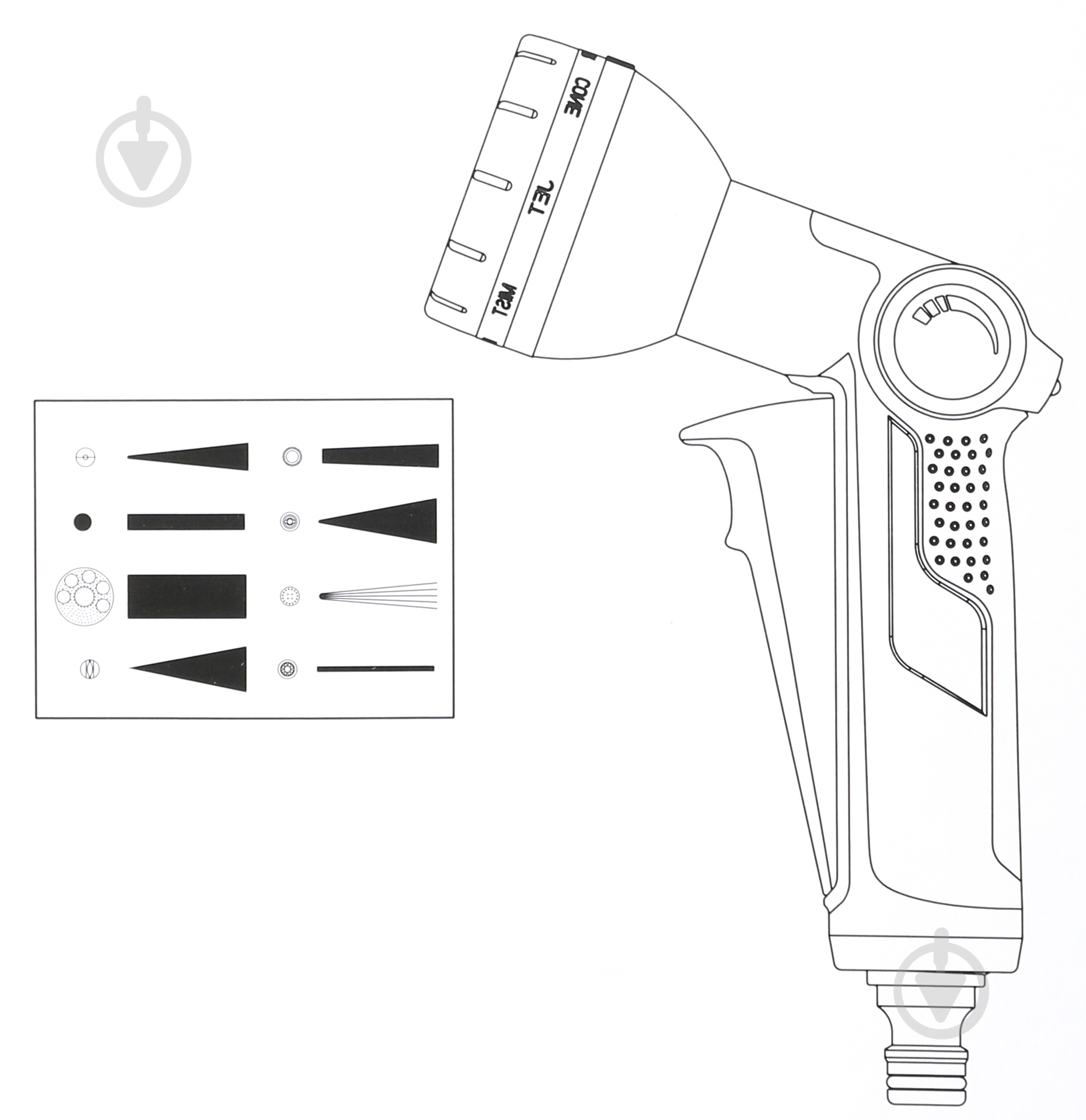 Пістолет для поливу Klever DY2084A - фото 5