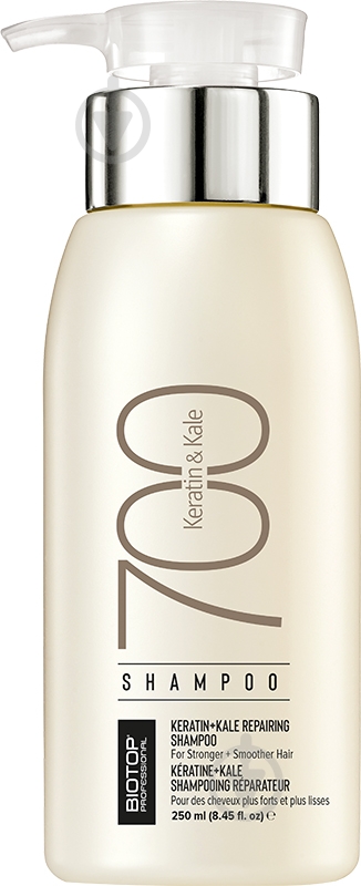 Шампунь BIOTOP 700 Keratin + Kale 250 мл - фото 1
