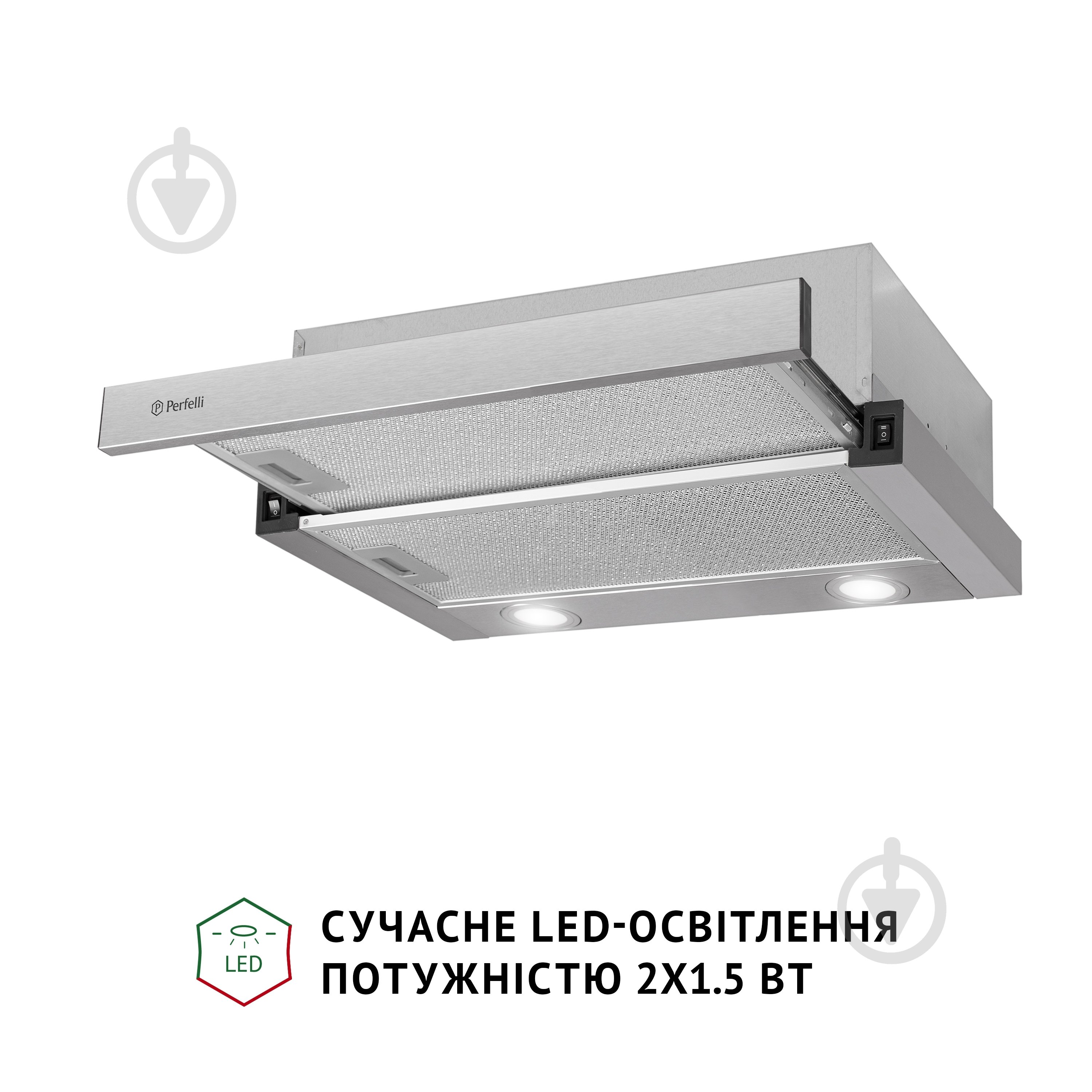 Витяжка Perfelli TL 502 I LED телескопічна - фото 4