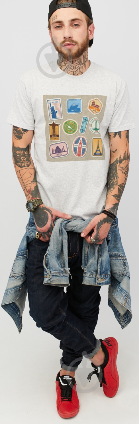 Футболка YAPPI MG1871 р.S серый - фото 2