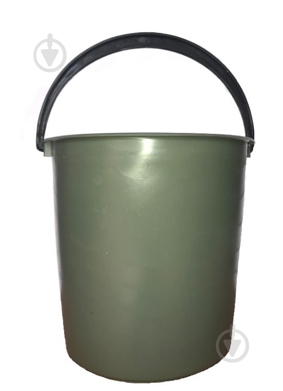 Ведро обычное 10 л оливковый - фото 1 Ведро обычное 10 л оливковый - фото 1