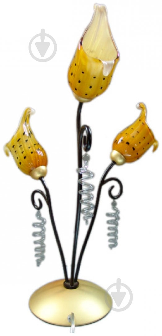 Настольная лампа декоративная Интеркласс ННБ 01-3хХХ-004 3x40 Вт E14 медь 55 - фото 1