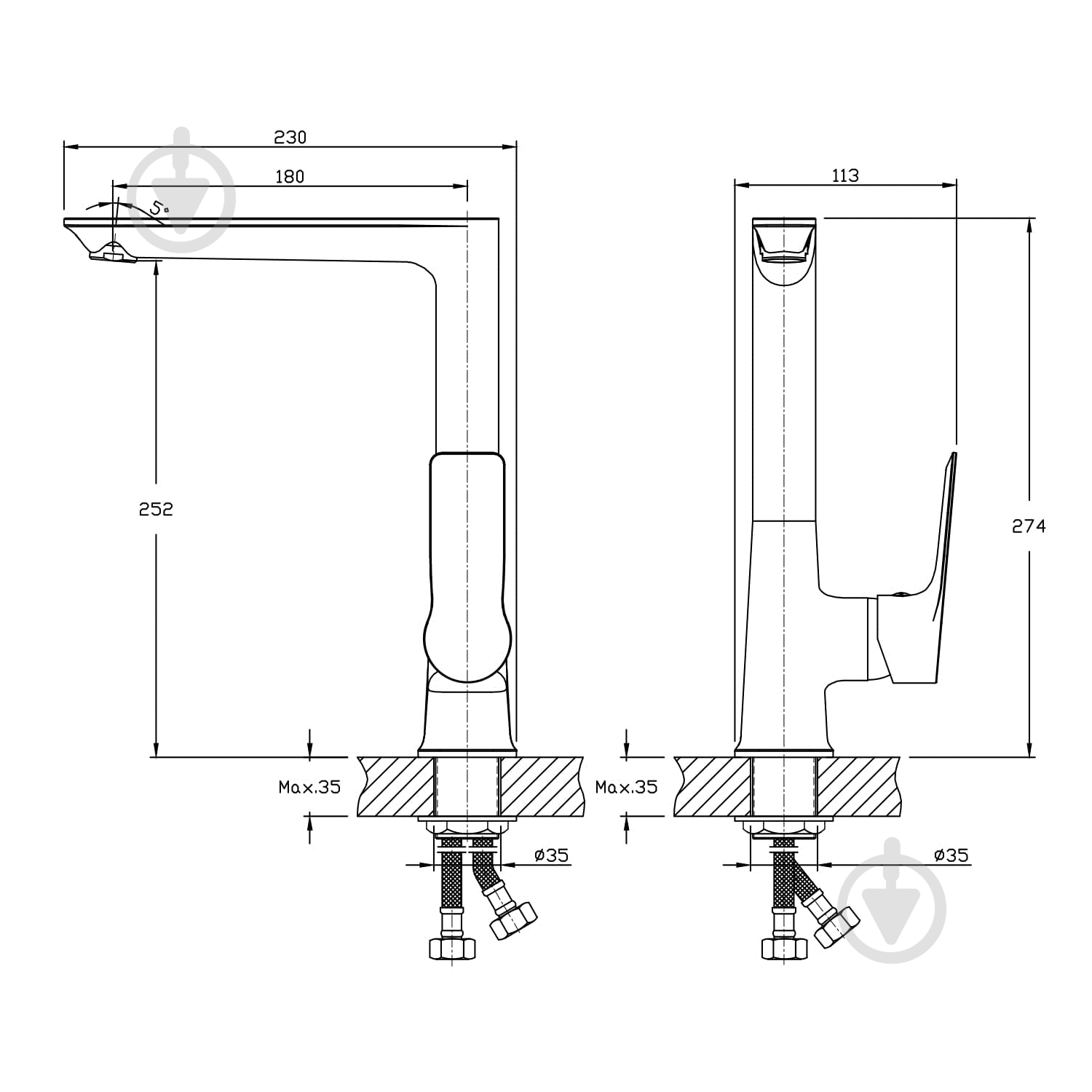 Змішувач для кухні Imprese Loreta 55350 - фото 2