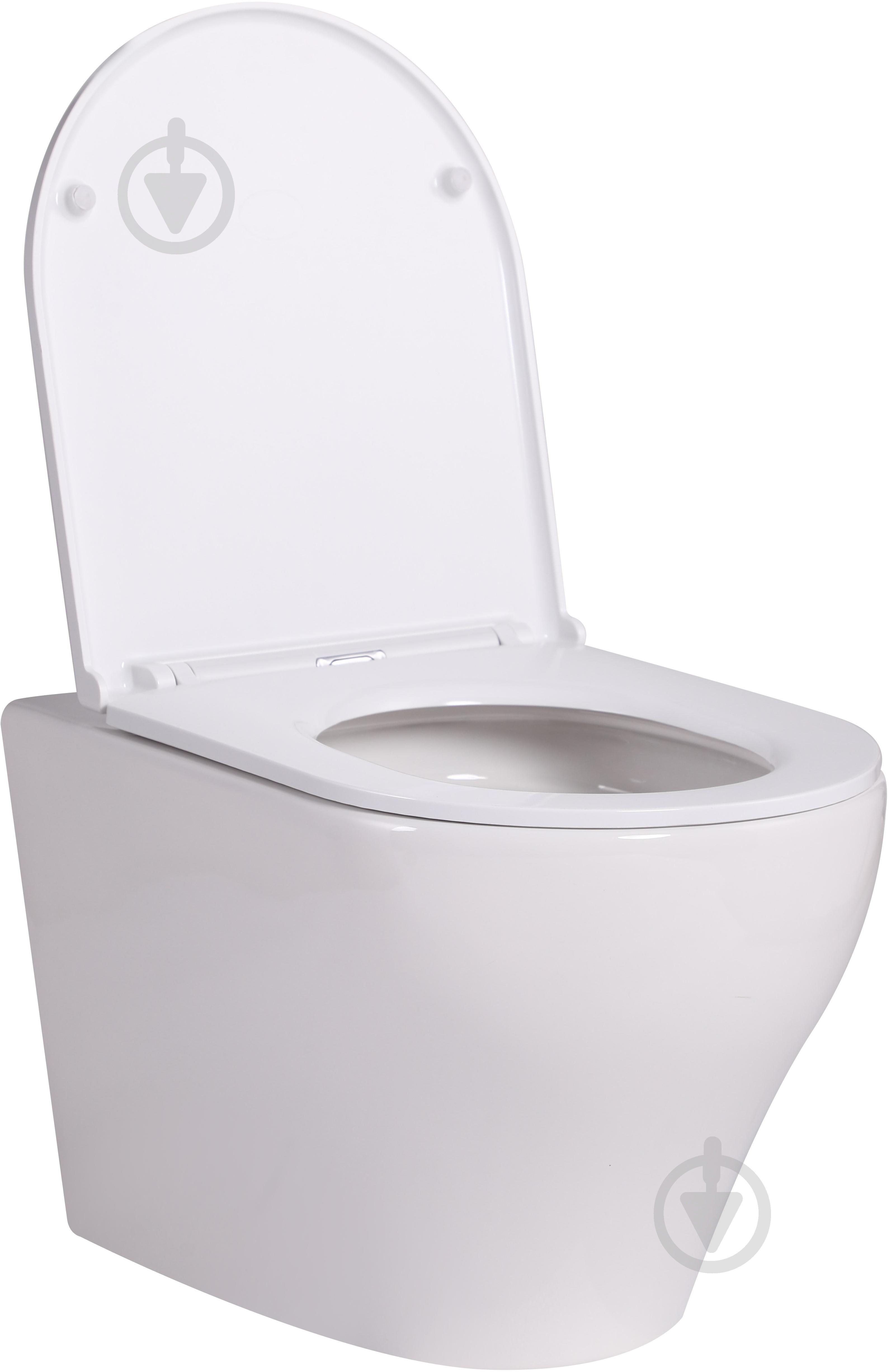 Унитаз подвесной ScandiSPA JORD NEW TORNADO сиденье Duroplast SLIM soft-close - фото 1