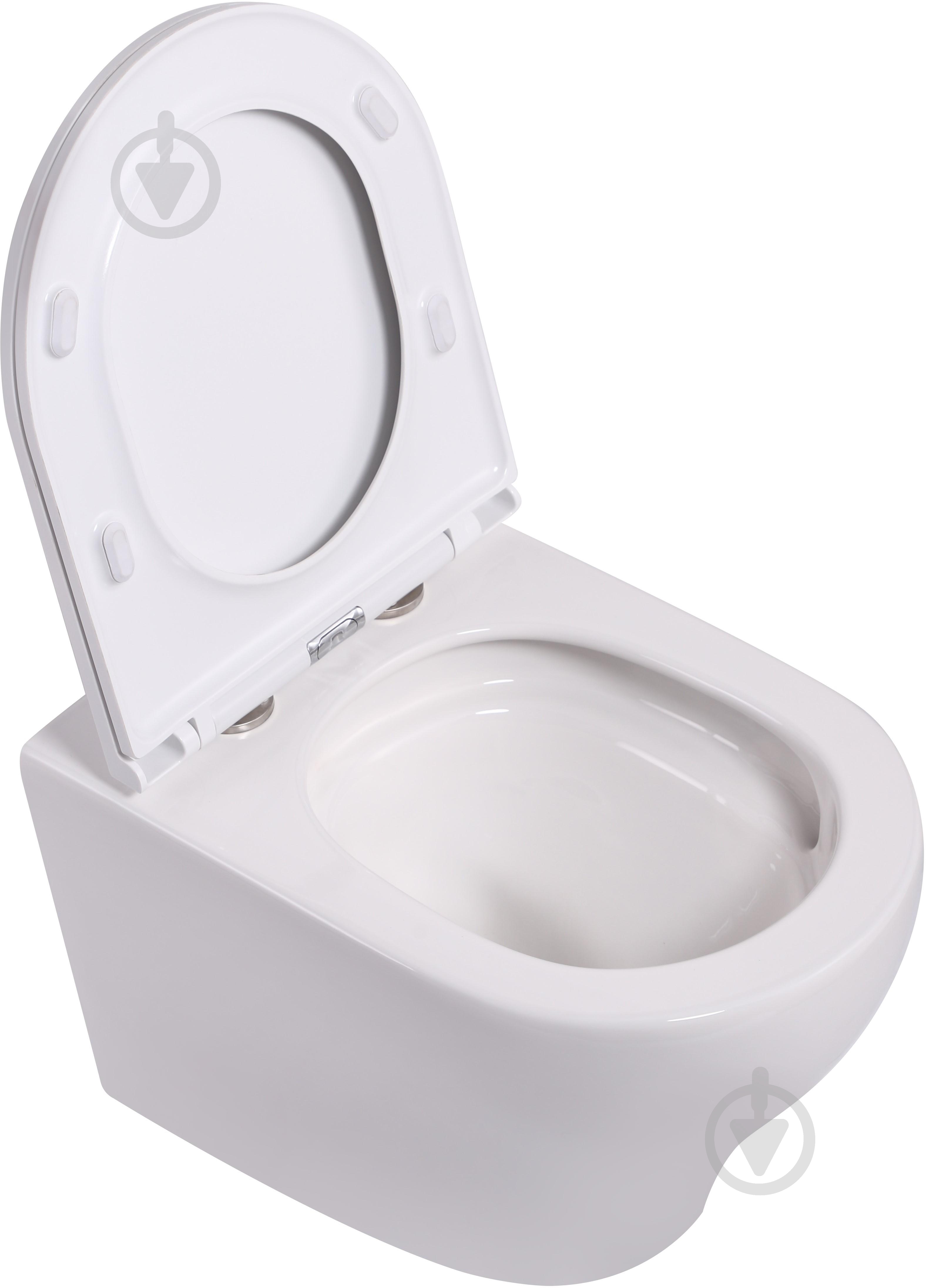 Унитаз подвесной ScandiSPA JORD NEW TORNADO сиденье Duroplast SLIM soft-close - фото 2