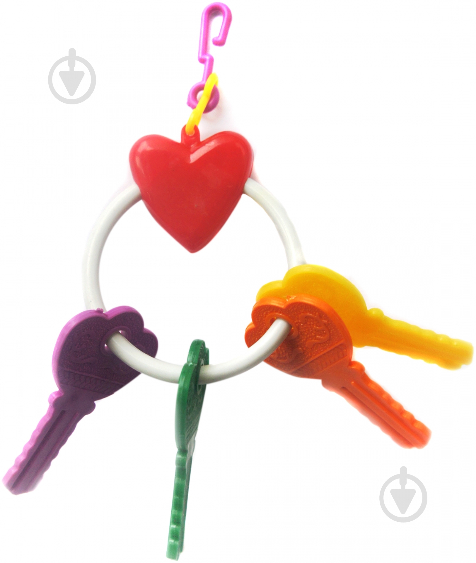 Игрушка для птиц Topsi Кольцо с ключами 6304 разноцветный - фото 1 Игрушка для птиц Topsi Кольцо с ключами 6304 разноцветный - фото 1