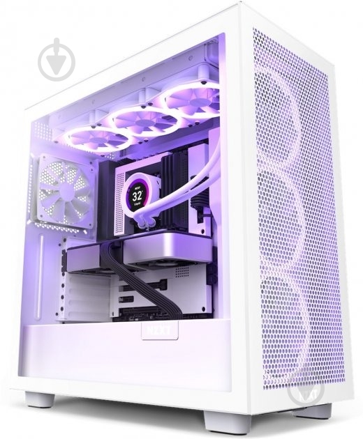 Корпус NZXT H7 Flow White (CM-H71FW-01) без БП - фото 1