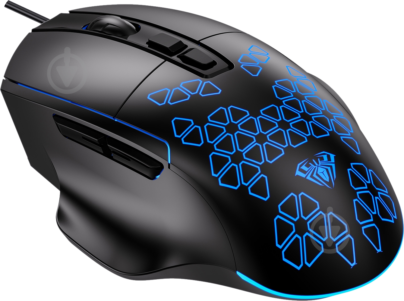 Мышь Aula игровая проводная F812 Wired gaming mouse with 7 keys black (6948391213132) - фото 2 Мышь Aula игровая проводная F812 Wired gaming mouse with 7 keys black (6948391213132) - фото 2