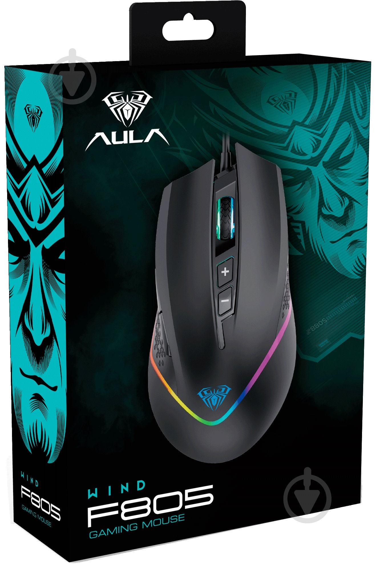 Мышь Aula игровая проводная F805 Wired gaming mouse with 7 keys black (6948391212906) - фото 6 Мышь Aula игровая проводная F805 Wired gaming mouse with 7 keys black (6948391212906) - фото 6