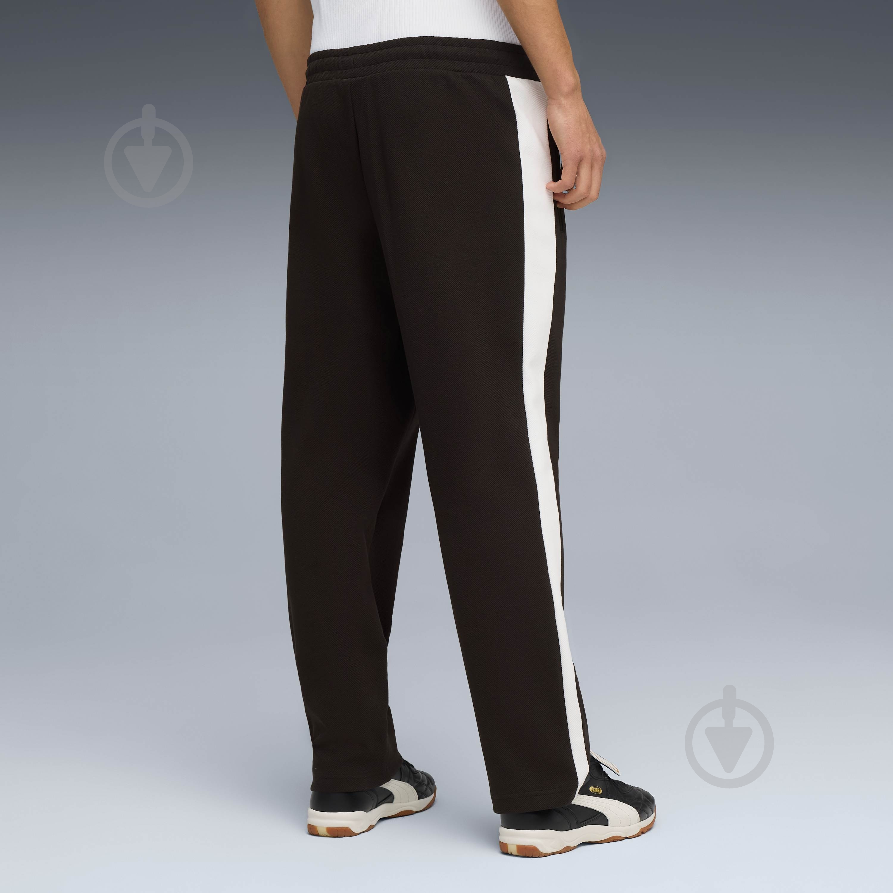 Брюки Puma T7 Relaxed Jacquard Track Pants DK 63299501 р. S черный - фото 2