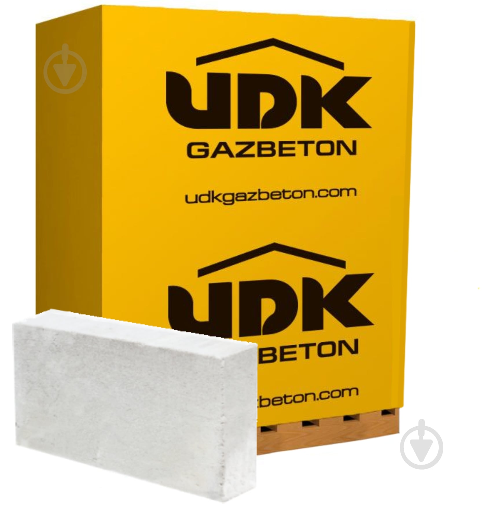 Газобетонний блок UDK 600x200x100 мм D-400 B2,5-F50-a - фото 1