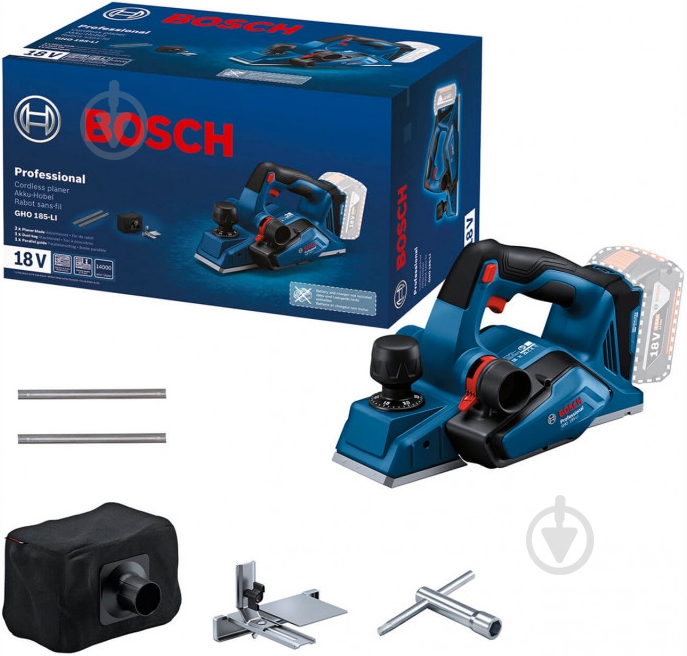 Электрорубанок Bosch Professional GHO 185-LI 06015B5021 - фото 2