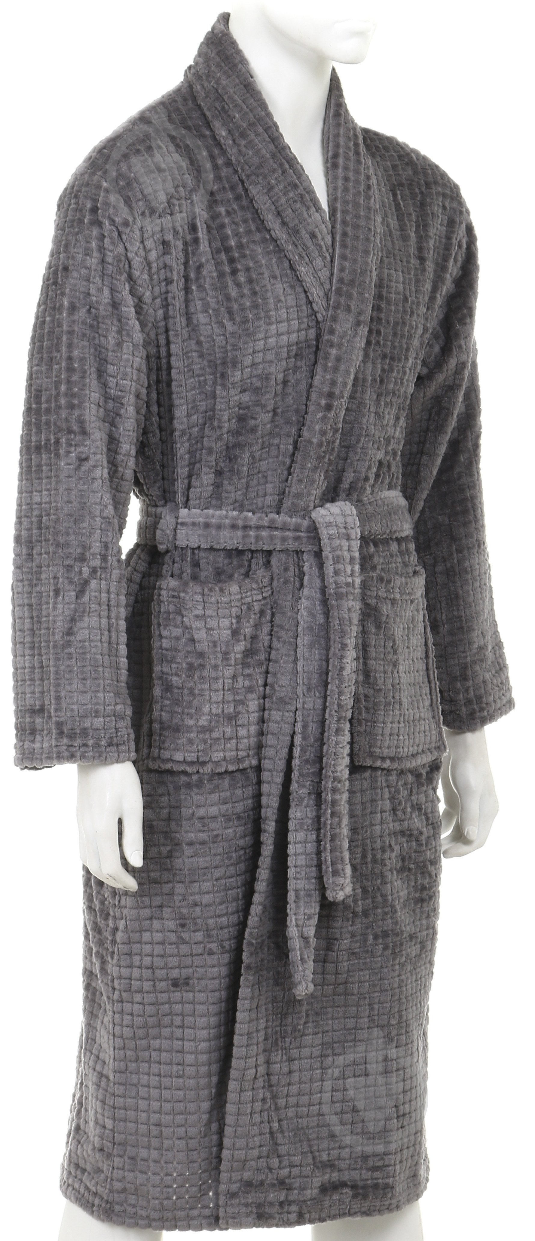 Халат чоловічий La Nuit Basic Фреско р. XL сірий 17-3911/check jaquard - фото 2