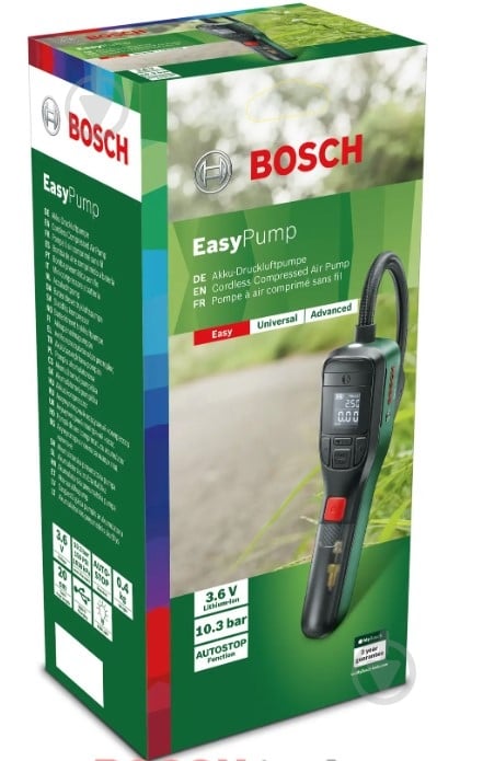Компресcор автомобильный Bosch EasyPump 0603947000 аккумуляторный - фото 8