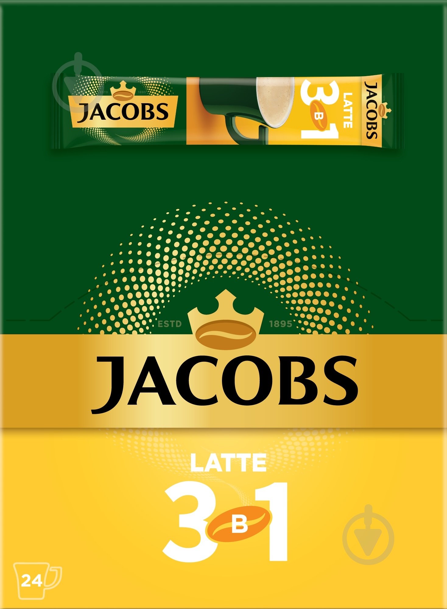 Кофейный напиток Jacobs 3 в 1 Латте 14,8 г - фото 3